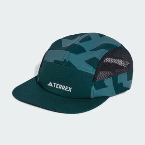 adidas Terrex Climacool 5-Panel Graphic Running Trail Cap Hat OSFM Teal JD3427